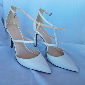 White Nine West Heels